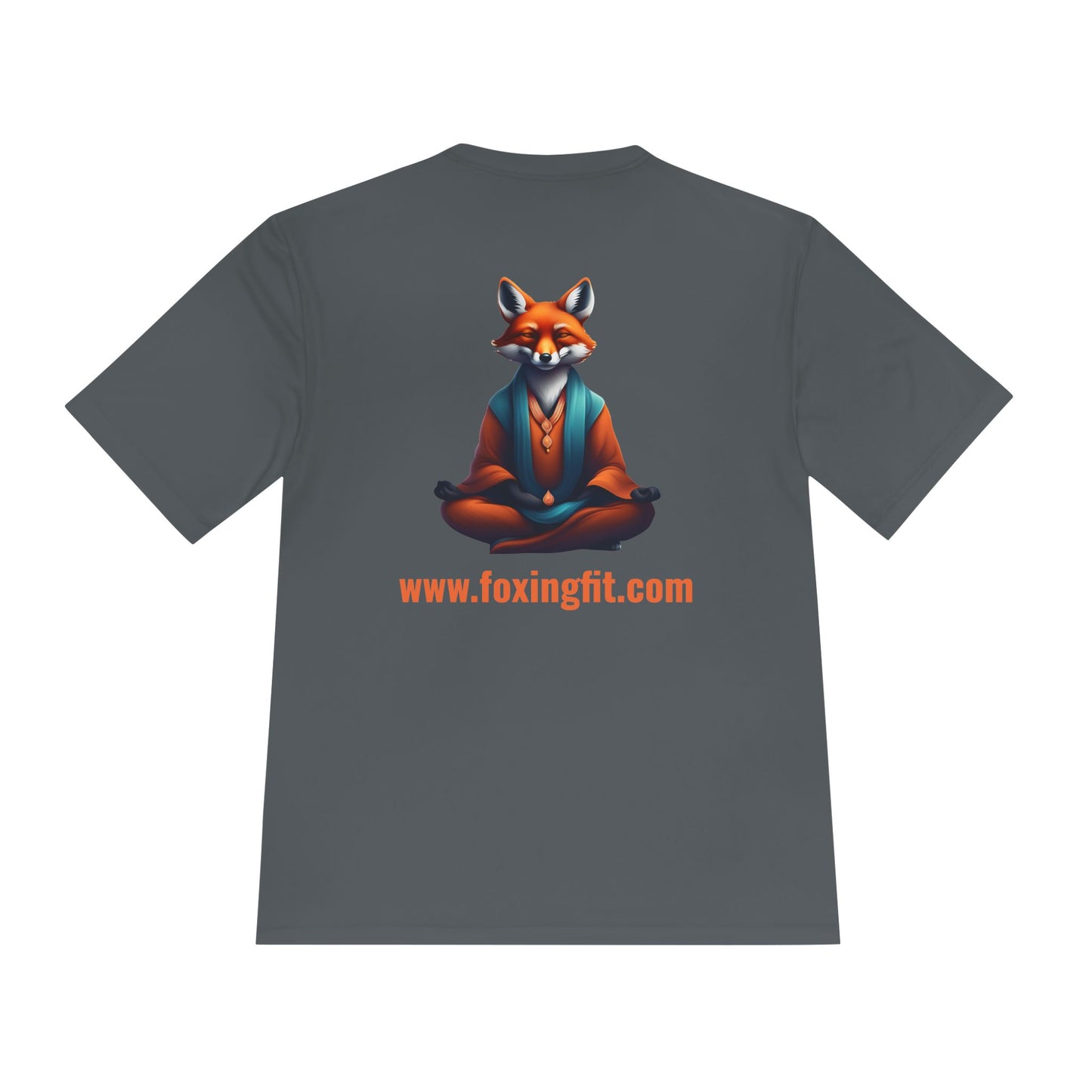 Unisex Dry-Fit T-shirt – Yoga Fox Editie 🦊🧘‍♀️