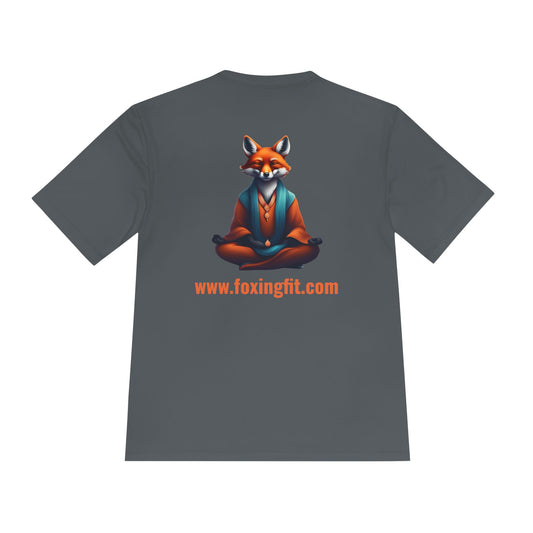 Unisex Dry-Fit T-shirt – Yoga Fox Editie 🦊🧘‍♀️