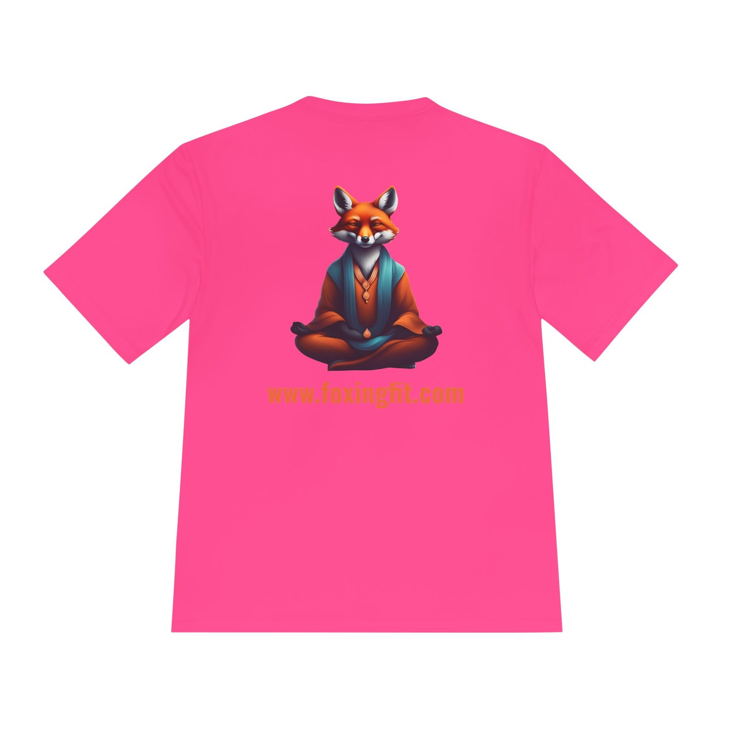 Unisex Dry-Fit T-shirt – Yoga Fox Editie 🦊🧘‍♀️